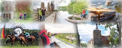 Collage aus Bildern der sieben Gemeinden der Märkischen S5-Region
