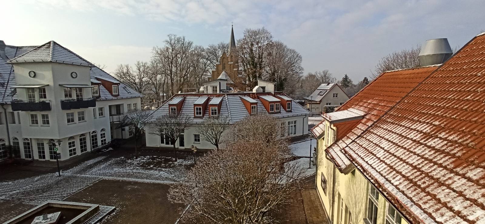 Ortszentrum Eggersdorf im Winter